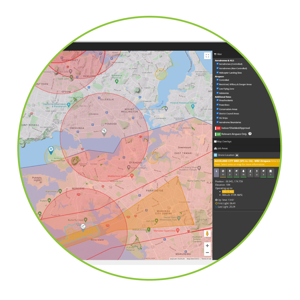 RPAS specific airspace map